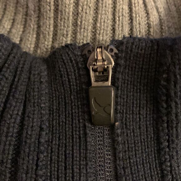 Eddie Bauer Full Zip Cotton Heavy Warm Men’s Sweater Size T XL - Picture 3 of 13